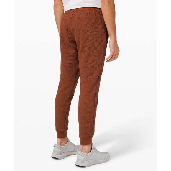 Lululemon 2021 At Ease Jogger Heathered Dark Terracotta / Black Men's Size Large - Picture 5 of 12